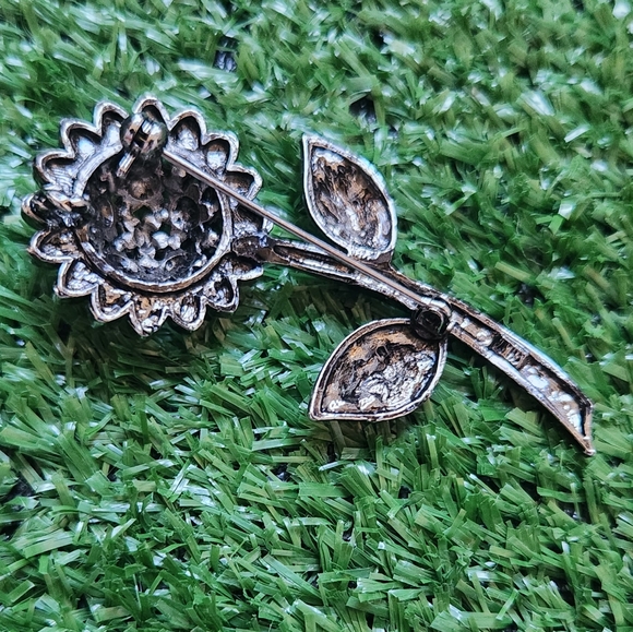 Purple Rhinestones Brooches - Picture 3 of 11